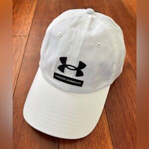 New! Under Armour Men UA Free Fit Cap Hat White Color OSFM